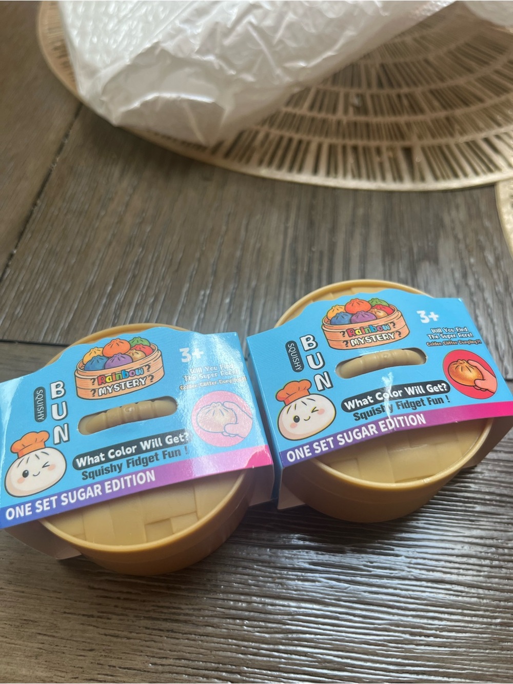 Bun rainbow mystery Squishy Fidget Toy - Sugar Edition